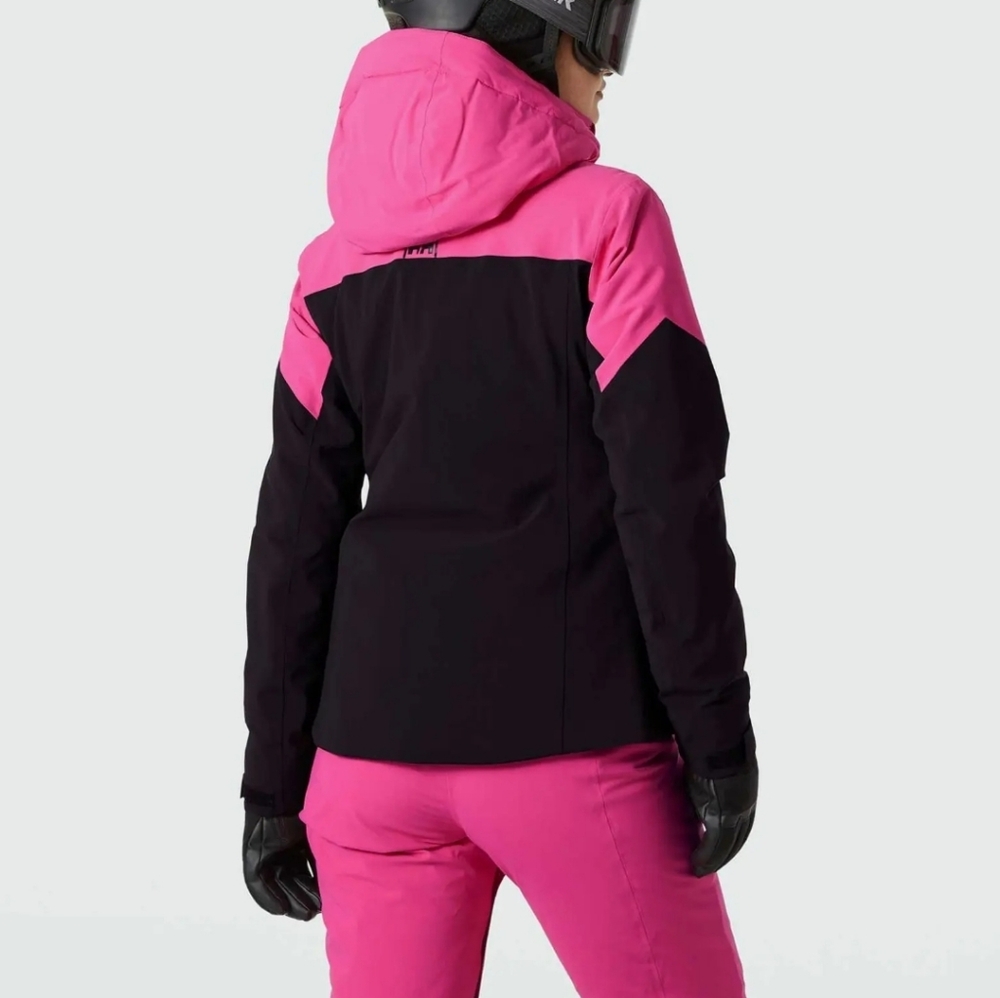 NWT HELLY HANSEN Women's Size MEDIUM HELLY TECH PROFESSIONAL Pink & Black Jacket - Picture 4 of 14